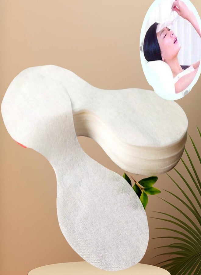 HNOYGNU 400 Sheets Disposable Eye Mask Paper, Non Woven DIY Eye Paper, Cotton Spa Eye Pads for Facials, Disposable Eye Pillow Covers Moisture Retention - Image 4